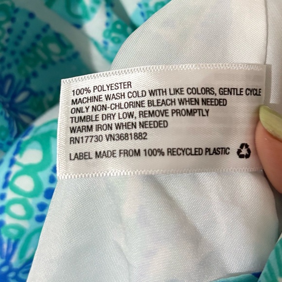 Lilly Pulitzer Target Blue Halter Top size XL Starfish print Beachy Preppy - Picture 4 of 6